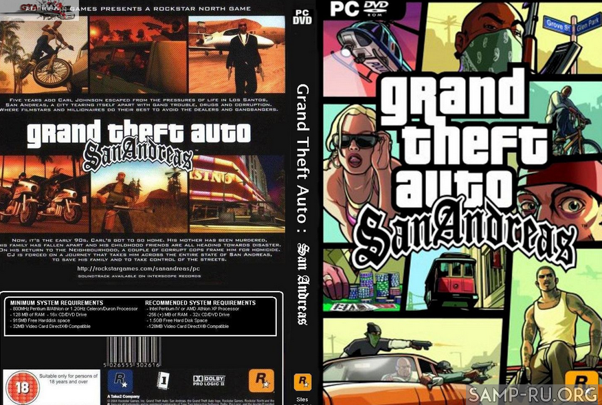Торрент GTA San Andreas, русская версия