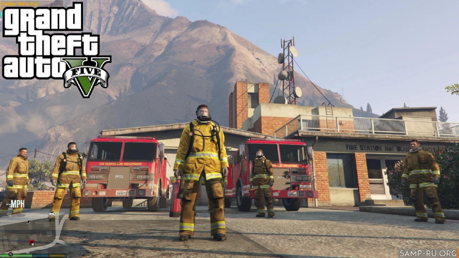 Данный мод позволяет Вам стать пожарным в GTA 5.