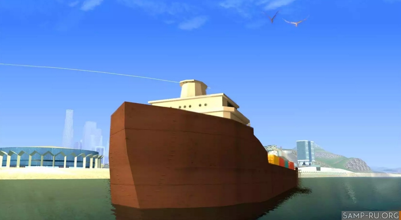 Drivable Cargoship для GTA San Andreas