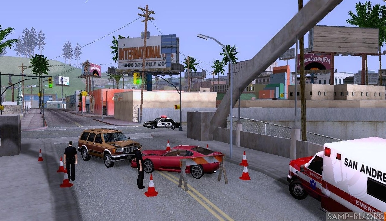 Аварии на дорогах для GTA San Andreas