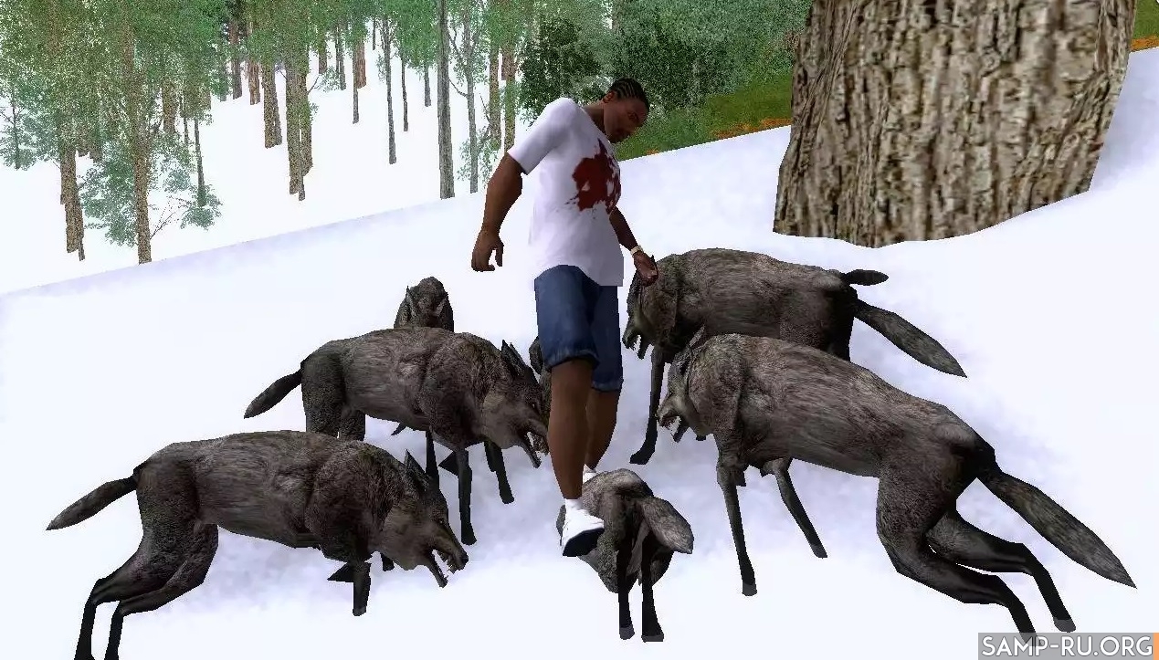 Wolves in the forest v.3 (Final version) для GTA San Andreas