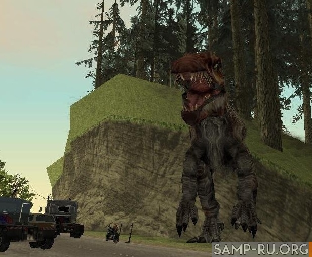 Dinosaurs Attack mod для GTA San Andreas