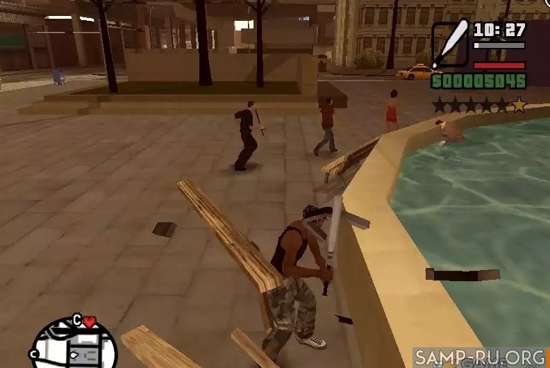 Звезда розыска за мелкое хулиганство для GTA San Andreas