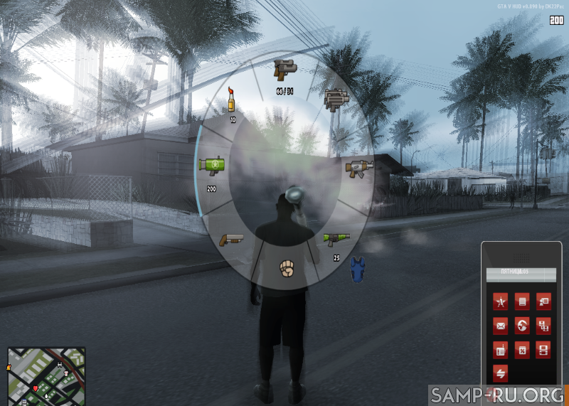 V.2 GTA Chinatown Wars Weapon Icons For GTA V Hud By DK22PAC